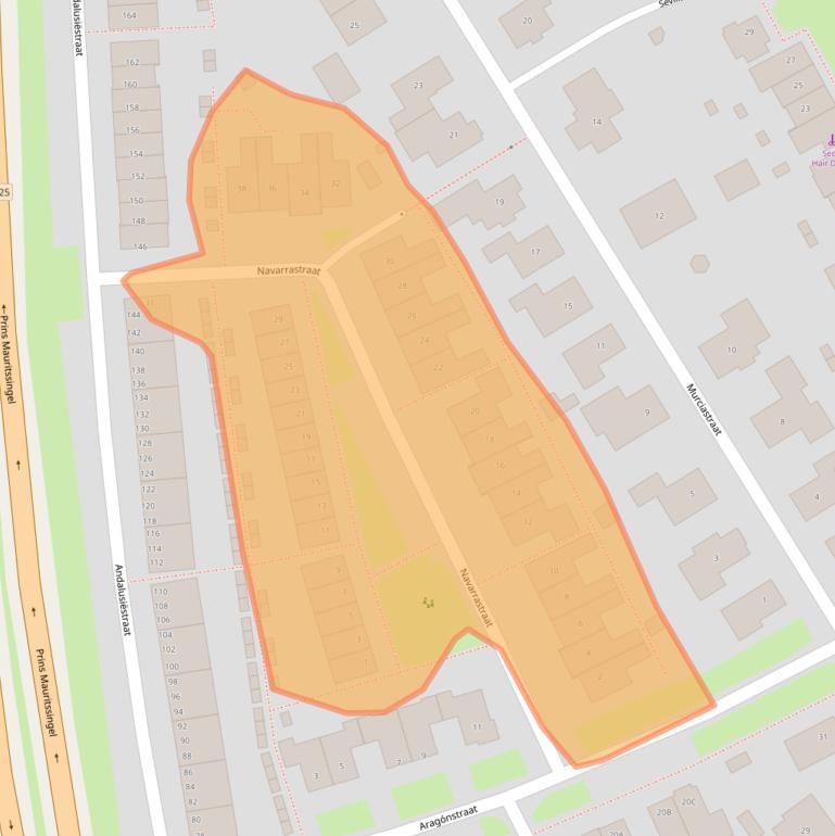 Kaart van postcodegebied 6663NE.