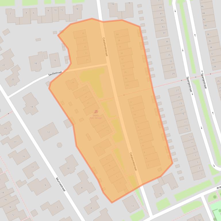 Kaart van postcodegebied 6663NJ.