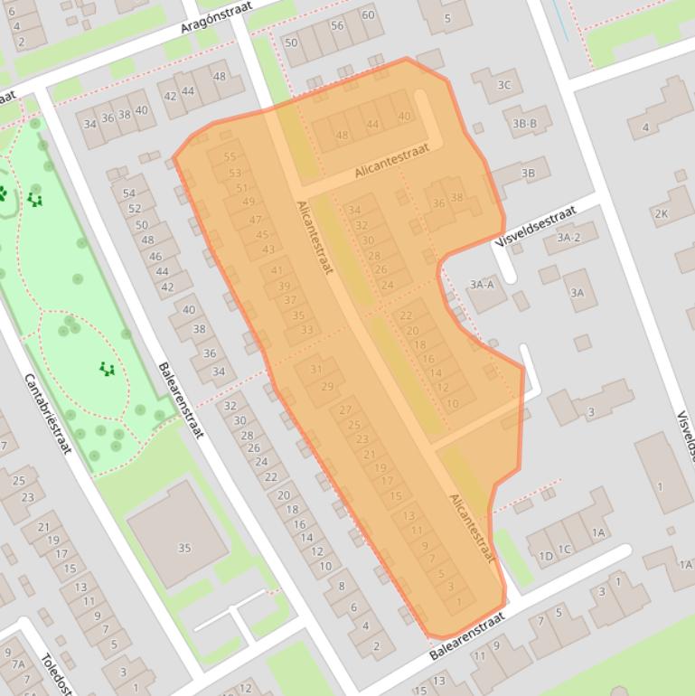 Kaart van postcodegebied 6663NN.