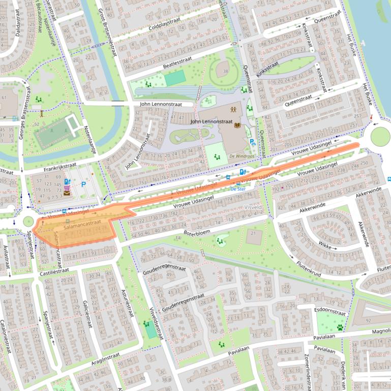 Kaart van postcodegebied 6663NW.