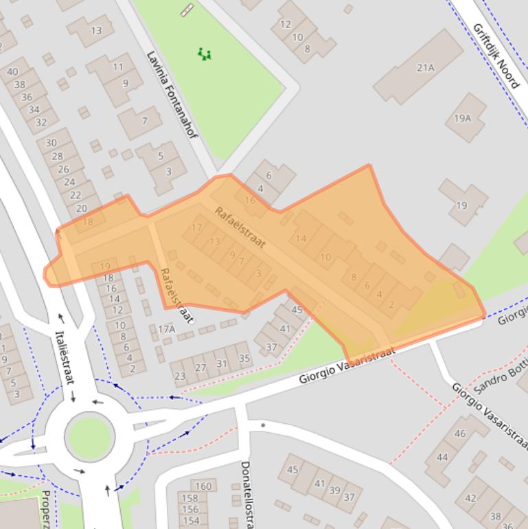 Kaart van postcodegebied 6663PD.