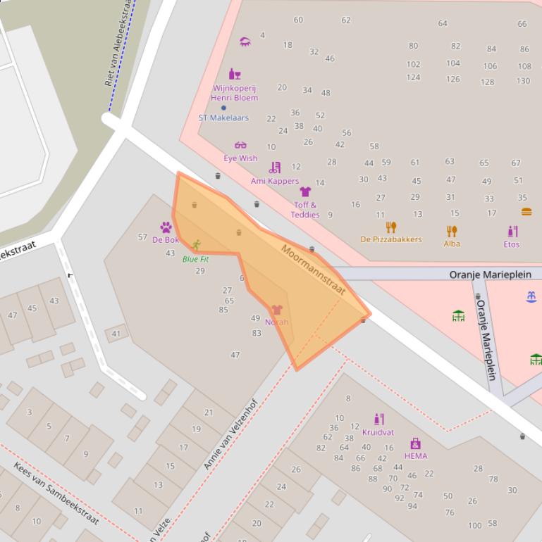 Kaart van postcodegebied 6663RD.