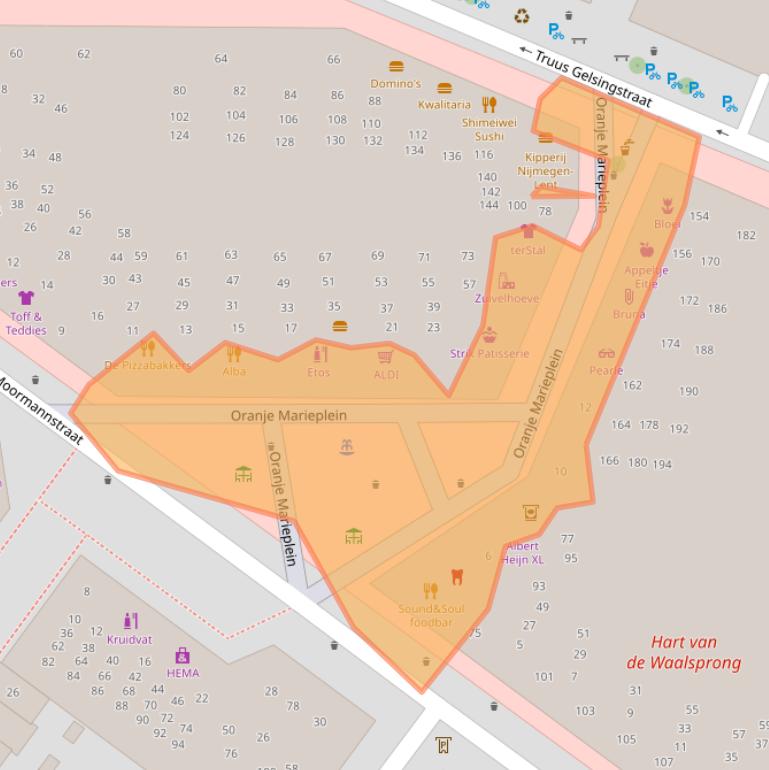 Kaart van postcodegebied 6663RL.