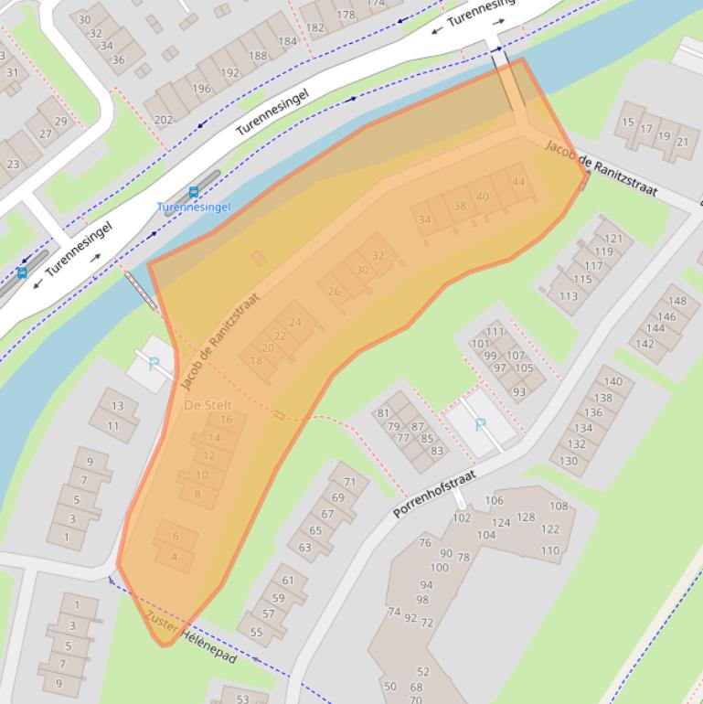 Kaart van postcodegebied 6663SC.