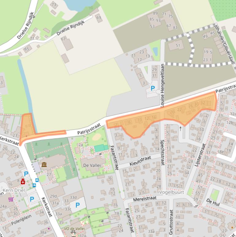 Kaart van postcodegebied 6665AD.