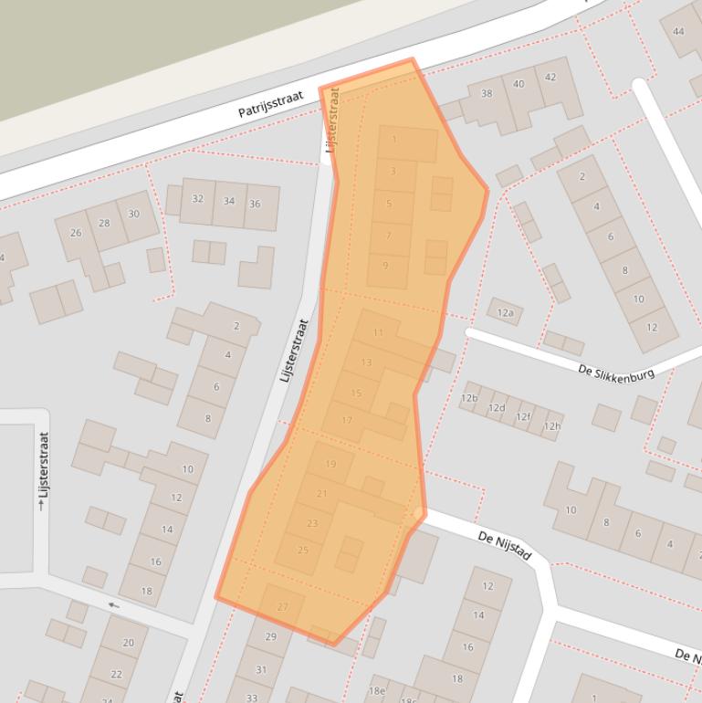 Kaart van postcodegebied 6665AK.