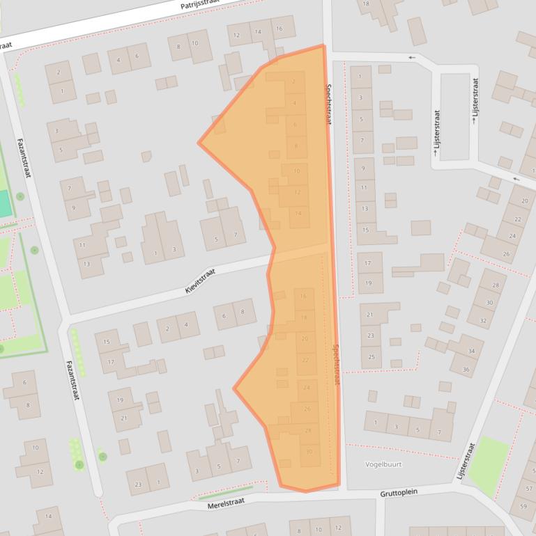 Kaart van postcodegebied 6665AR.