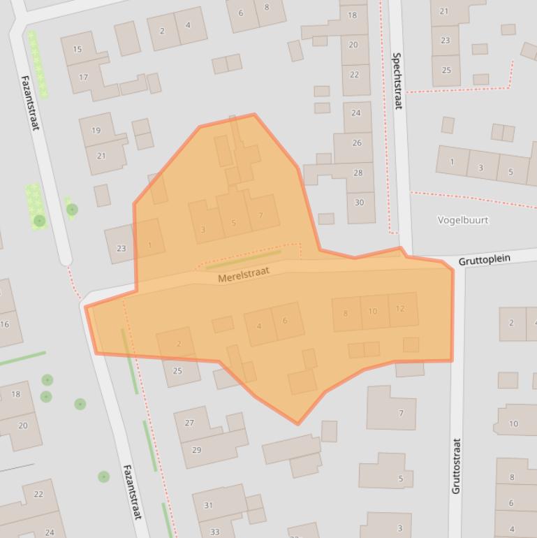 Kaart van postcodegebied 6665AT.