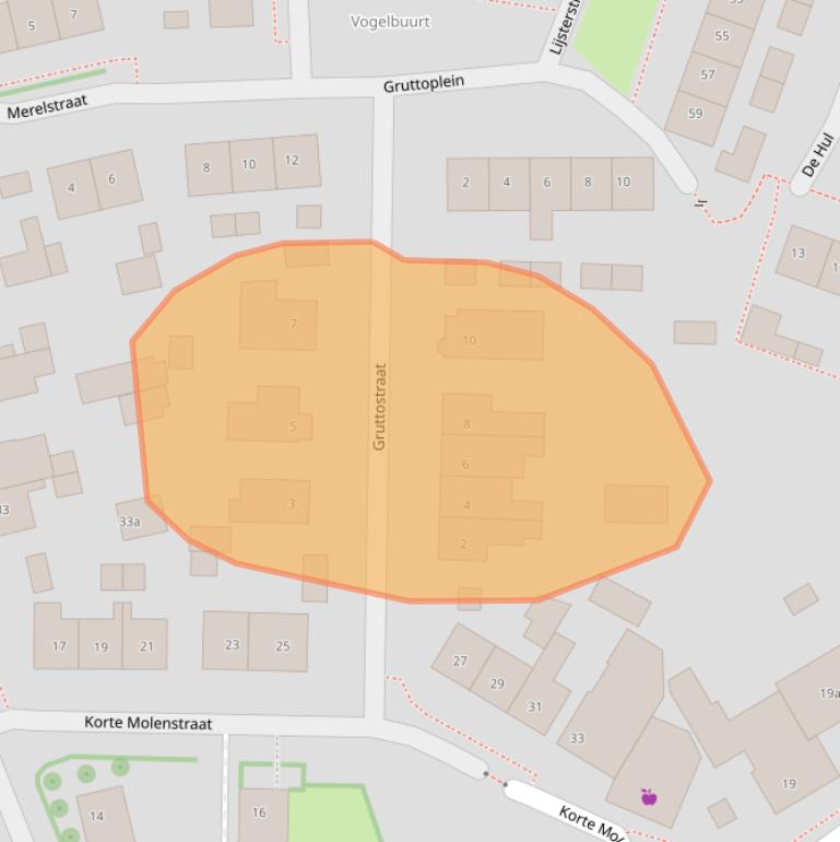 Kaart van postcodegebied 6665AV.