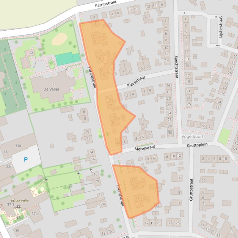 Kaart van postcodegebied 6665AW.