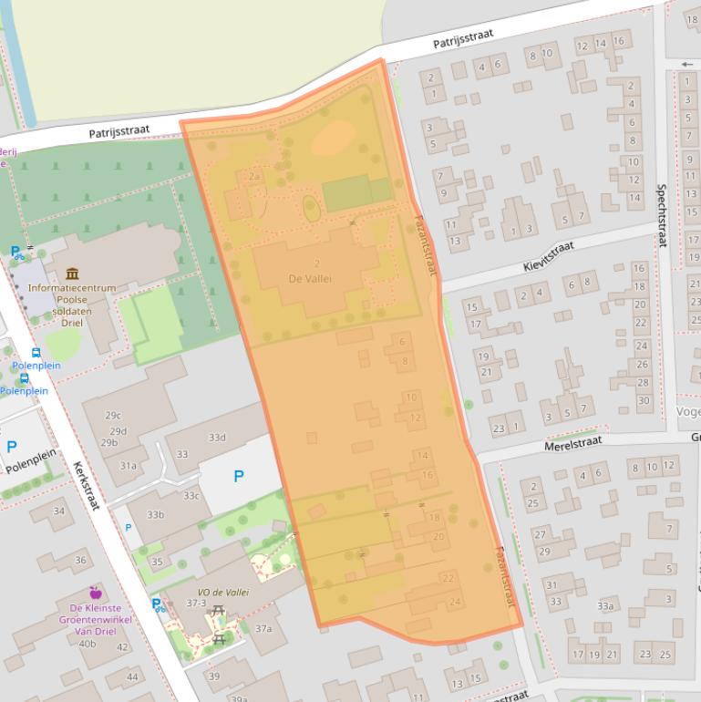 Kaart van postcodegebied 6665AX.