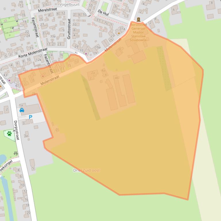 Kaart van postcodegebied 6665BA.