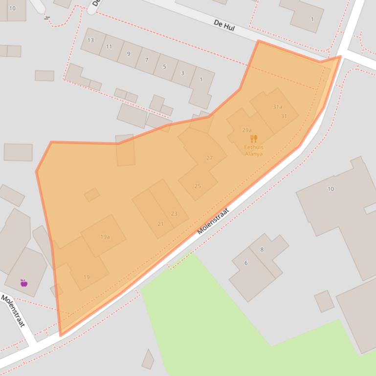 Kaart van postcodegebied 6665BB.