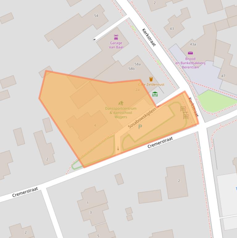 Kaart van postcodegebied 6665CC.