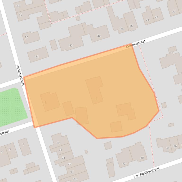 Kaart van postcodegebied 6665CZ.