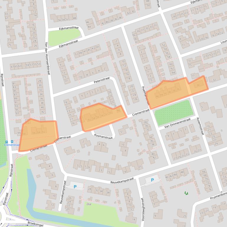 Kaart van postcodegebied 6665DB.