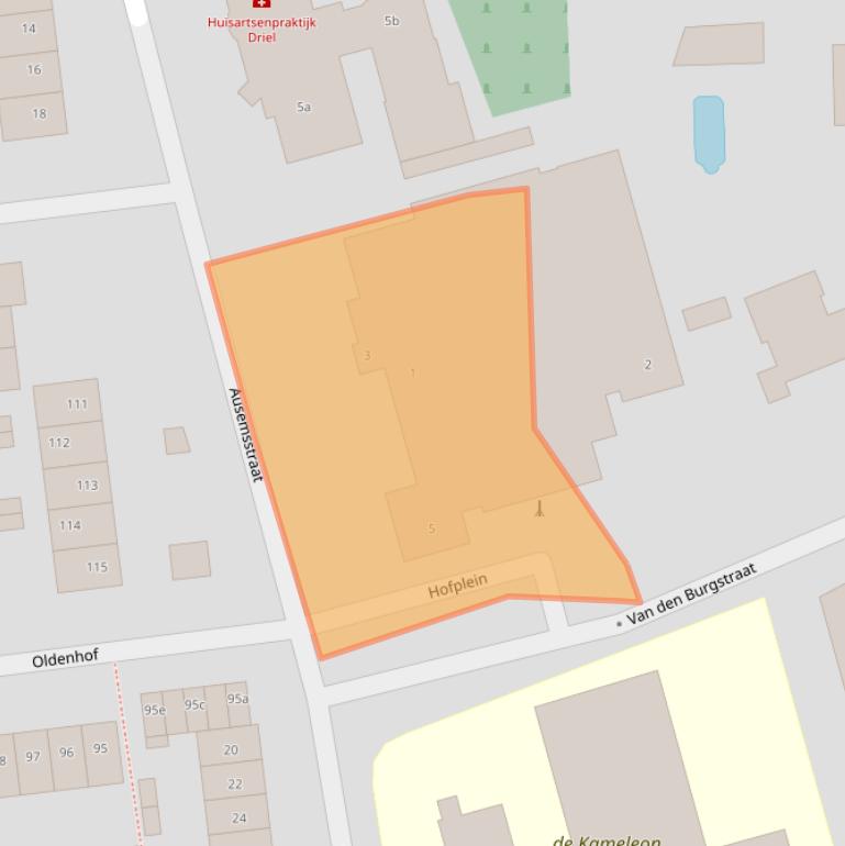 Kaart van postcodegebied 6665DH.