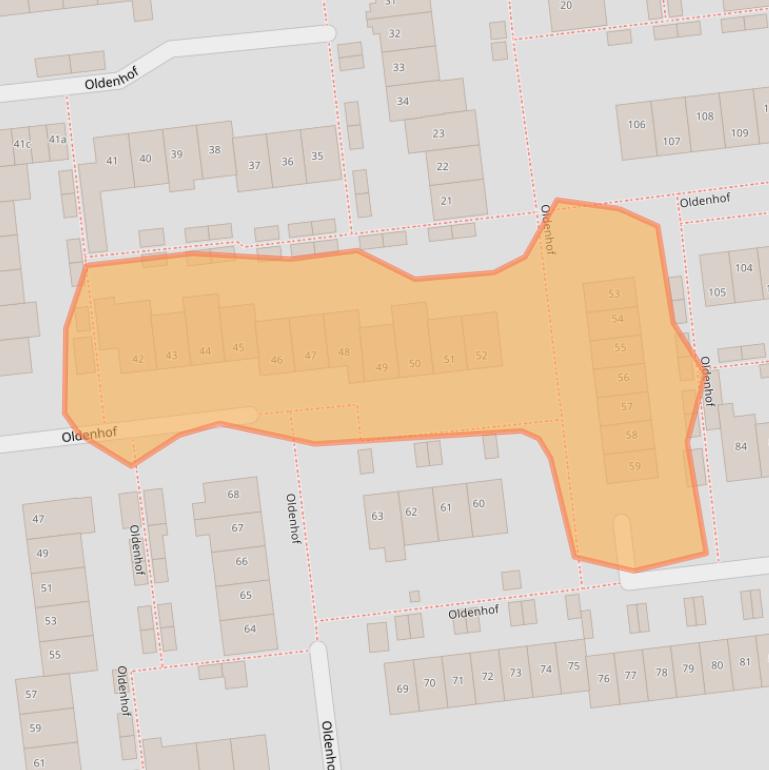 Kaart van postcodegebied 6665DT.