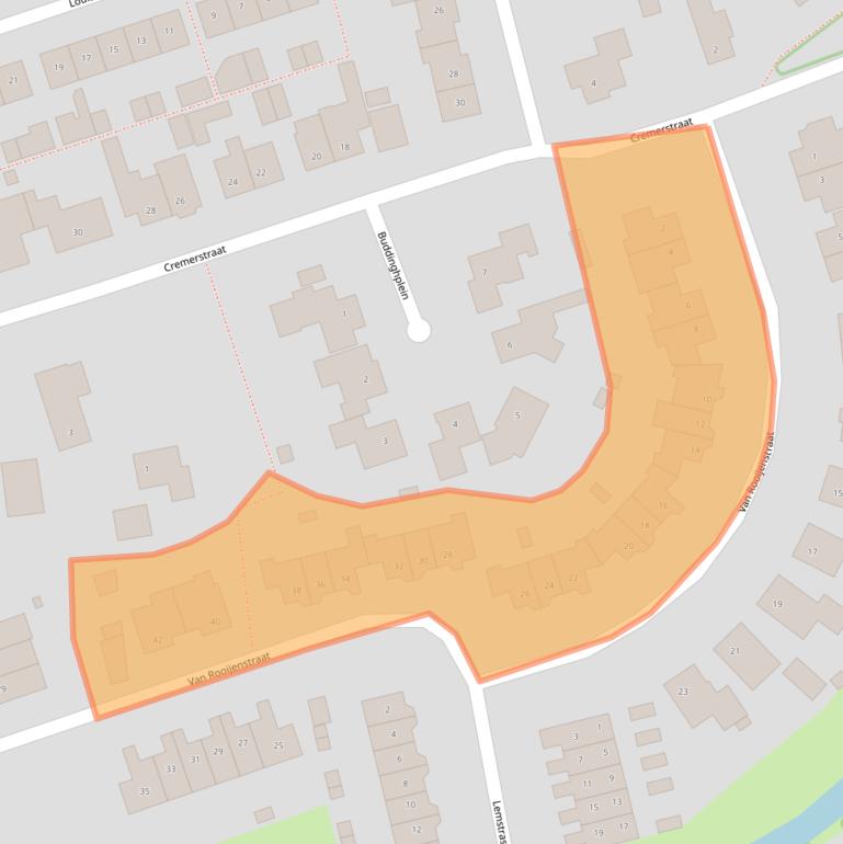 Kaart van postcodegebied 6665GG.