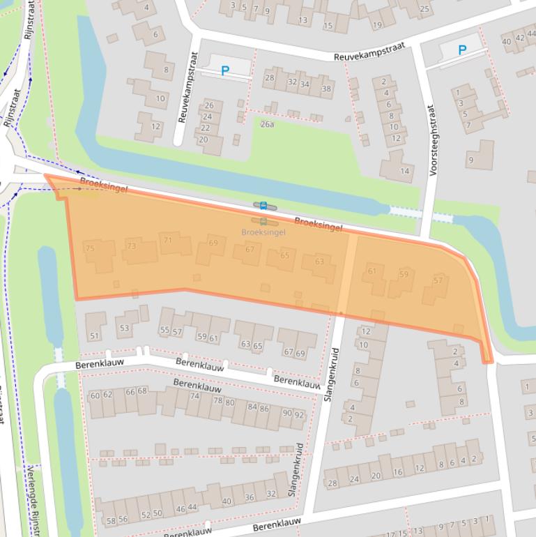 Kaart van postcodegebied 6665GW.