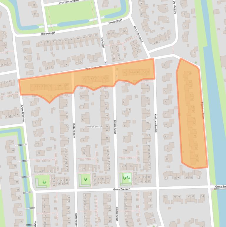 Kaart van postcodegebied 6665HE.