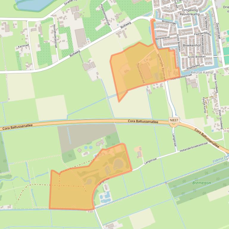 Kaart van postcodegebied 6665NA.