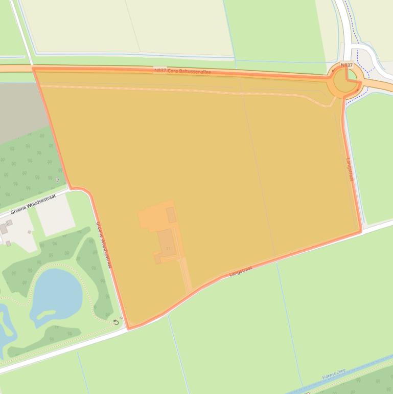 Kaart van postcodegebied 6665NH.