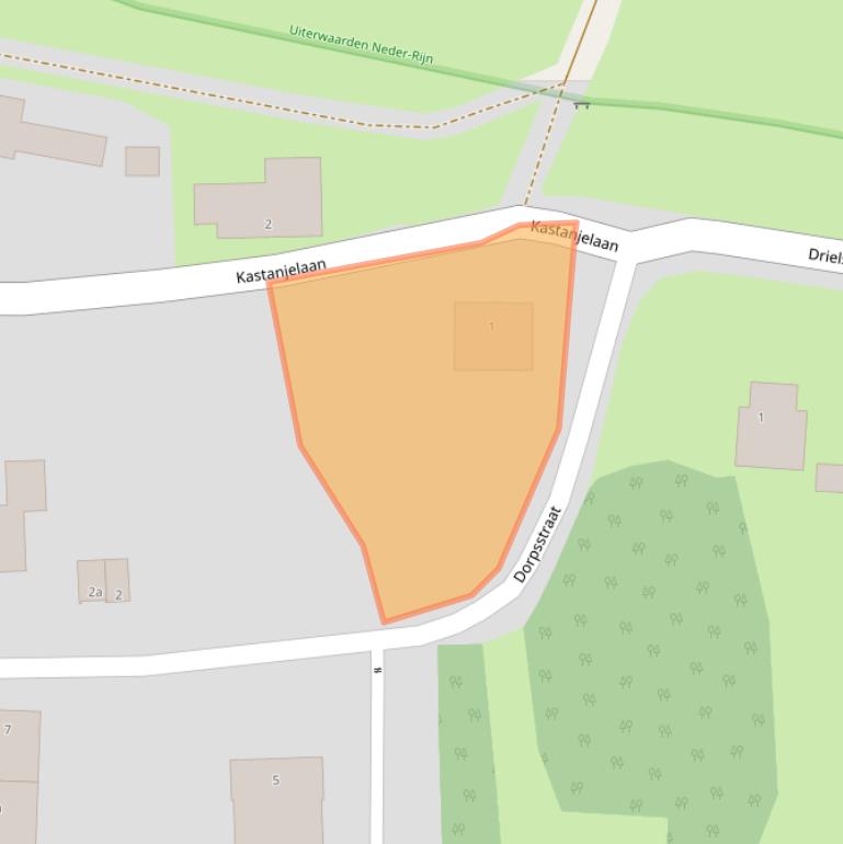 Kaart van postcodegebied 6666AA.