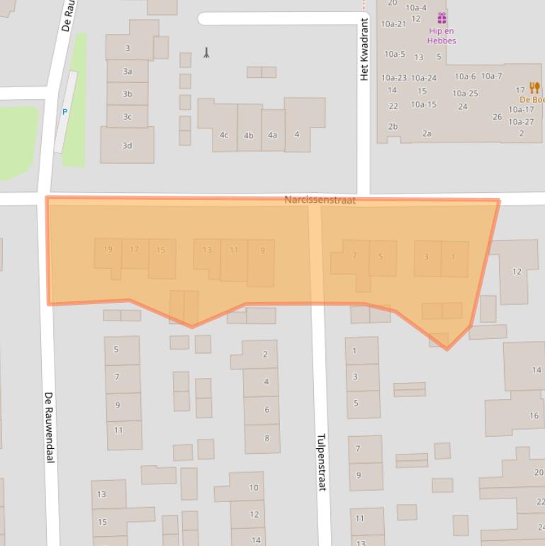 Kaart van postcodegebied 6666AT.