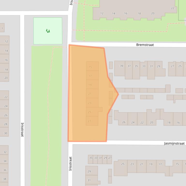 Kaart van postcodegebied 6666BD.