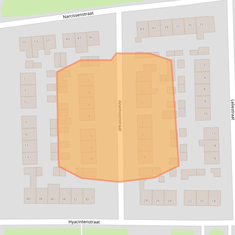 Kaart van postcodegebied 6666BJ.