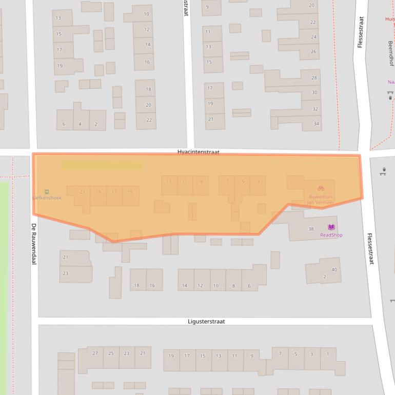 Kaart van postcodegebied 6666BP.