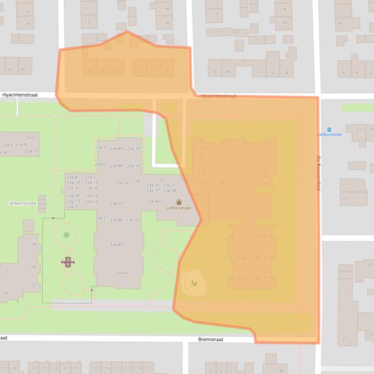 Kaart van postcodegebied 6666BT.