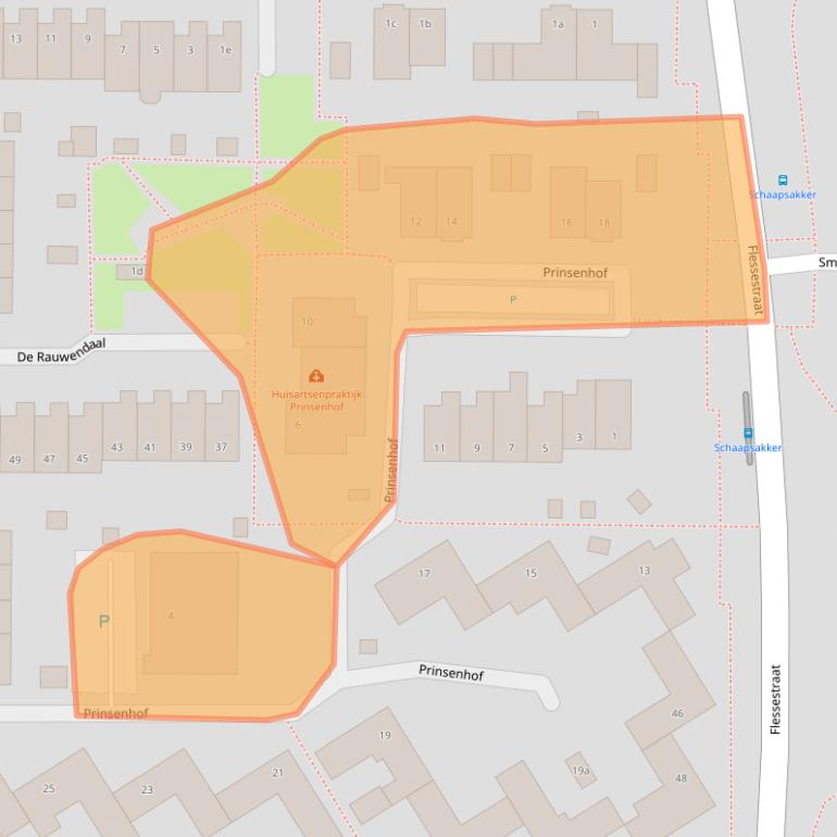 Kaart van postcodegebied 6666CB.