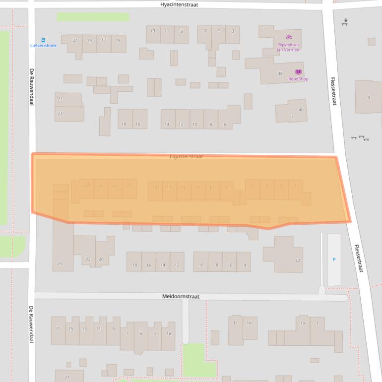 Kaart van postcodegebied 6666CG.