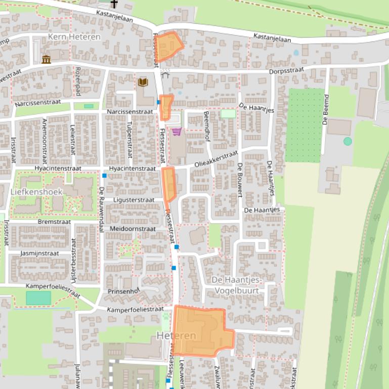 Kaart van postcodegebied 6666CK.