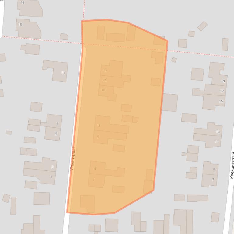 Kaart van postcodegebied 6666DB.