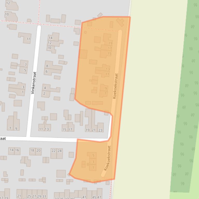 Kaart van postcodegebied 6666DC.