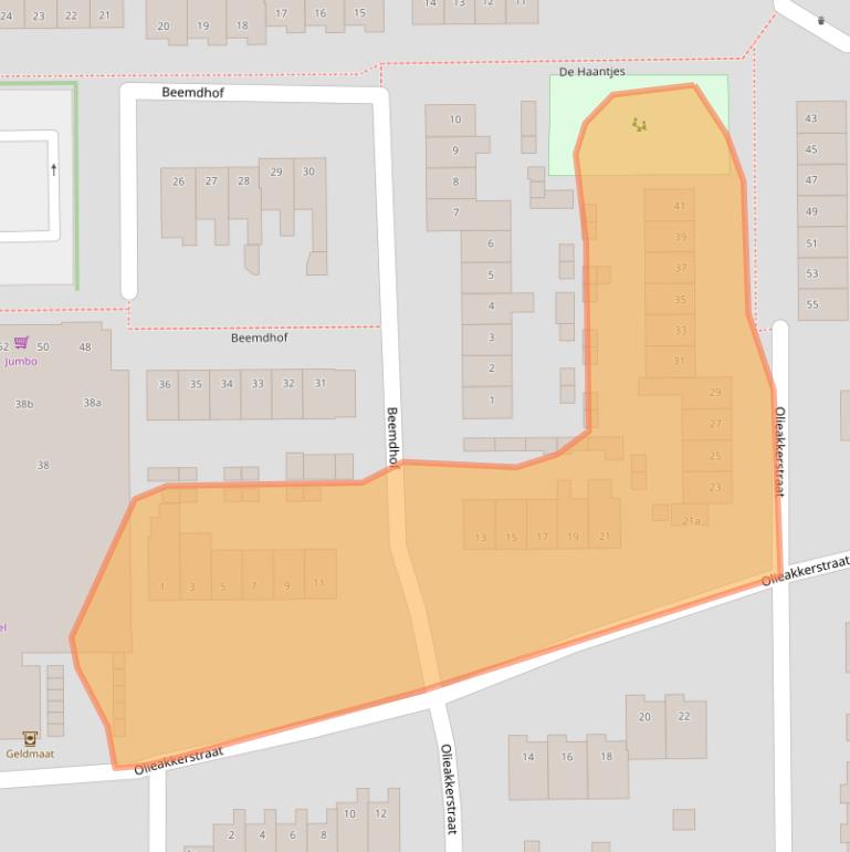 Kaart van postcodegebied 6666DT.