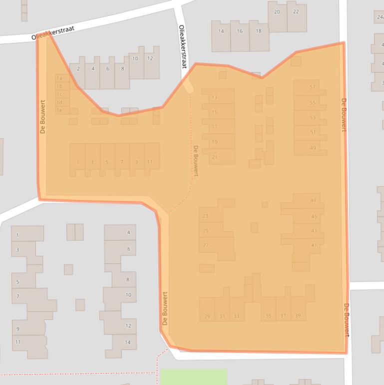 Kaart van postcodegebied 6666DZ.