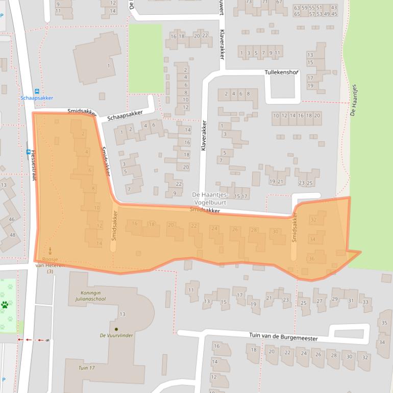 Kaart van postcodegebied 6666EJ.