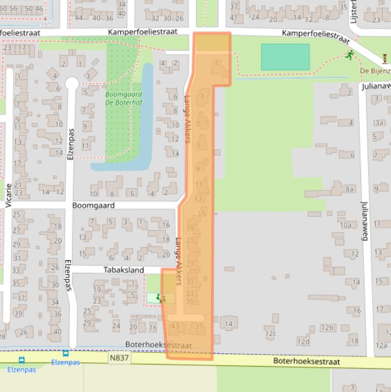 Kaart van postcodegebied 6666HB.