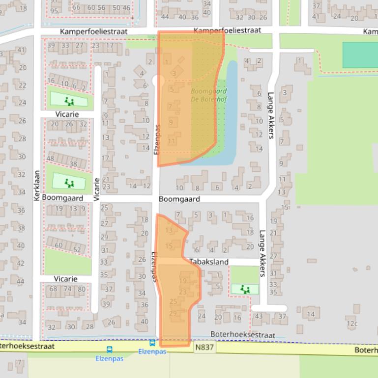 Kaart van postcodegebied 6666HD.