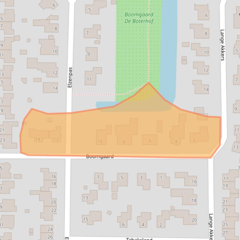 Kaart van postcodegebied 6666HJ.