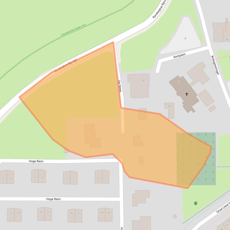 Kaart van postcodegebied 6666LH.