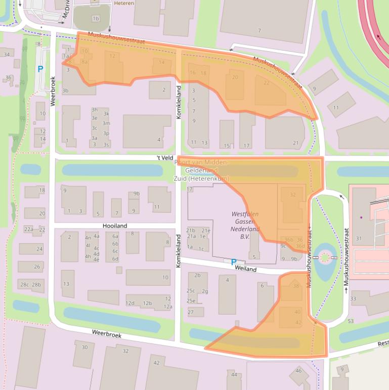 Kaart van postcodegebied 6666MC.