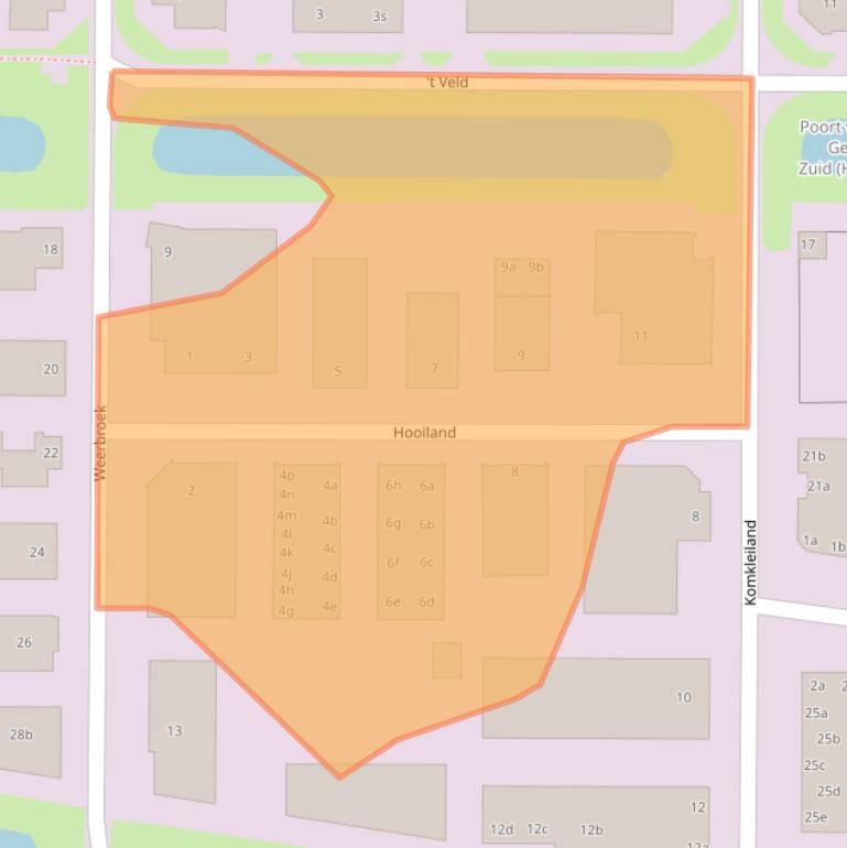 Kaart van postcodegebied 6666MJ.