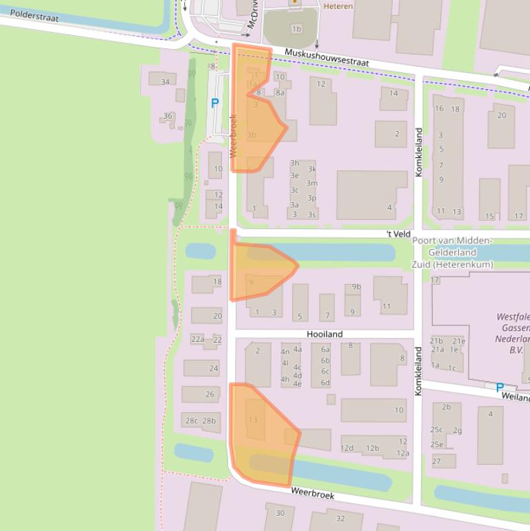 Kaart van postcodegebied 6666ML.