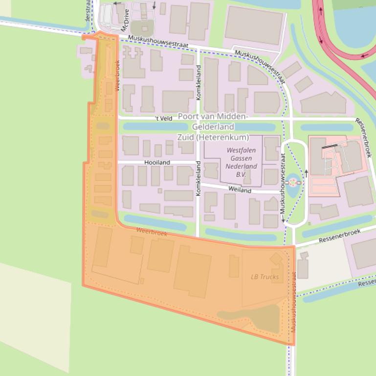 Kaart van postcodegebied 6666MN.