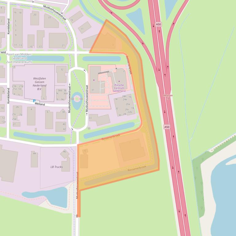 Kaart van postcodegebied 6666MP.